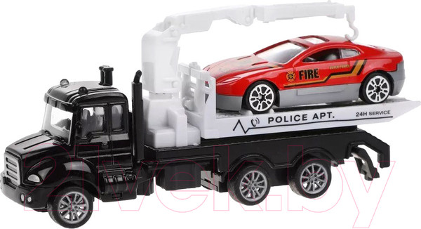 Изображение товара Эвакуатор игрушечный Пламенный мотор С мини машинкой / 870538 (черный)