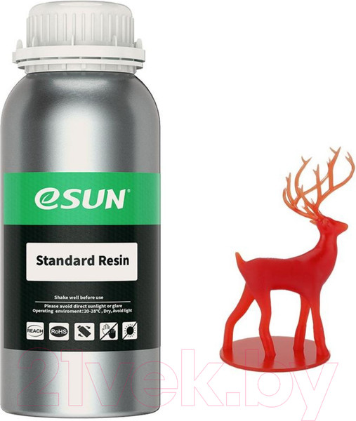 Изображение товара Фотополимерная смола для 3D-принтера eSUN Standard Resin For LCD / т0031367 (1кг, красный)