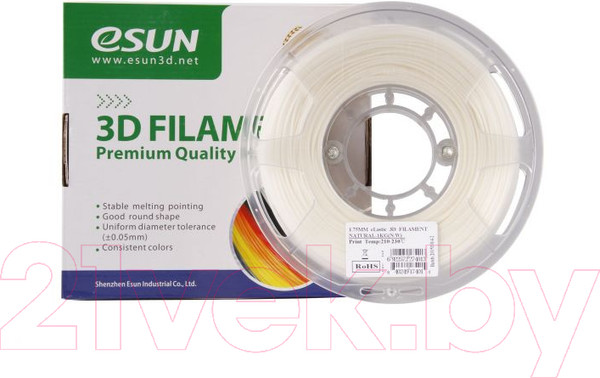 Изображение товара Пластик для 3D-печати eSUN eLastic / т0029950 (1.75мм, 1кг, натуральный)