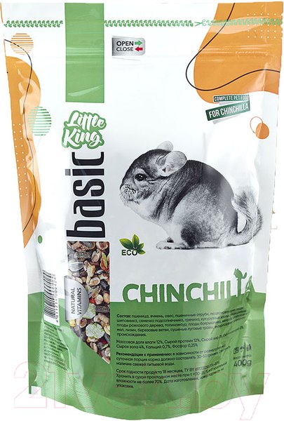 Изображение товара Корм для грызунов Little King Для шиншилл (400г)