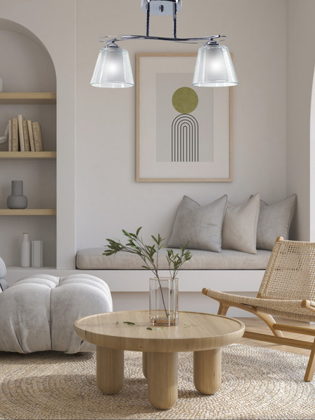 Изображение товара Потолочный светильник Aitin-Pro НПБ 02-2x60-101 / XA1248/2 (хром)