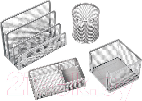 Изображение товара Настольный набор Berlingo Steel&Style / BMs_41401 (4 предмета, серебристый)