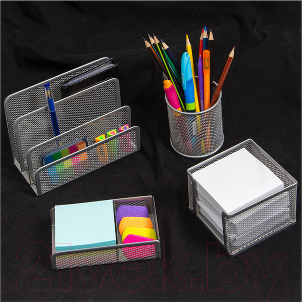 Изображение товара Настольный набор Berlingo Steel&Style / BMs_41401 (4 предмета, серебристый)