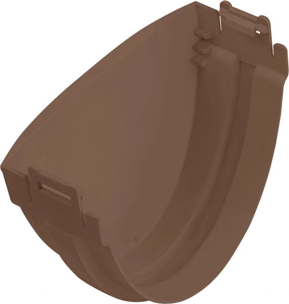 Изображение товара Заглушка желоба Альта-профиль Стандарт ПВХ У (коричневый)