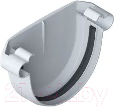 Изображение товара Заглушка желоба Альта-профиль ПВХ Для водосточных систем (белый)