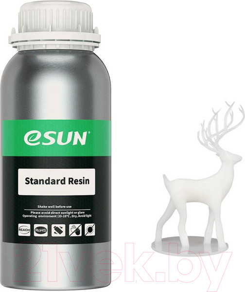 Изображение товара Фотополимерная смола для 3D-принтера eSUN Standard Resin For LCD / т0030984 (1кг, белый)