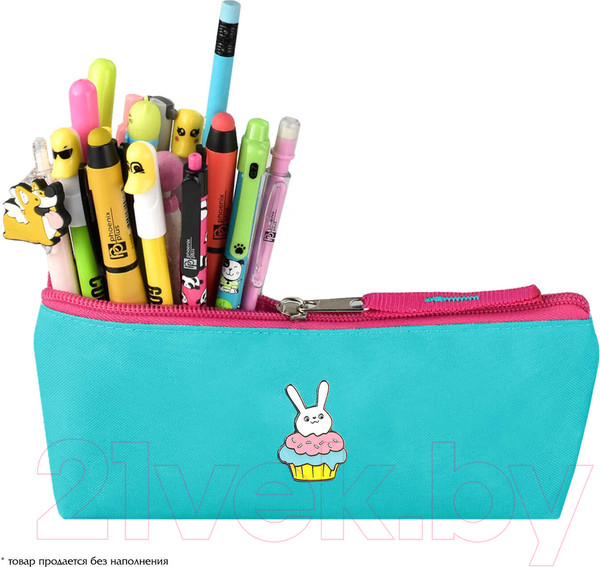Изображение товара Пенал Феникс+ Зайка капкейк / 58369 (голубой)