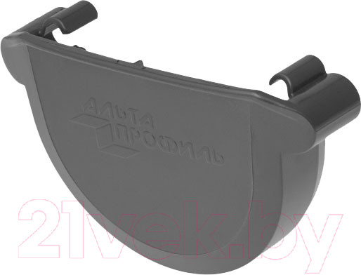 Изображение товара Заглушка желоба Альта-профиль ПВХ Для водосточных систем (графит)