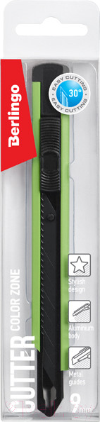Изображение товара Нож канцелярский Berlingo Color Zone / BM4120_e (зеленый)