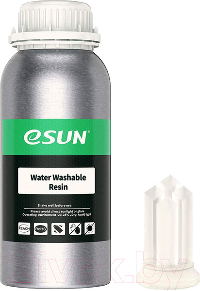 Изображение товара Фотополимерная смола для 3D-принтера eSUN Water Washable Resin For LCD / т0032590 (500г, прозрачный)