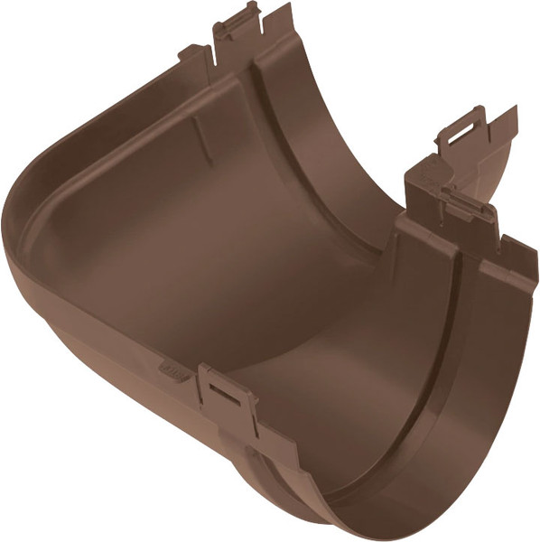 Изображение товара Угол желоба Альта-профиль Стандарт ПВХ У 90 градусов (коричневый)