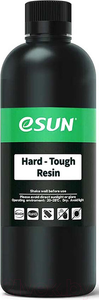 Изображение товара Фотополимерная смола для 3D-принтера eSUN Hard and Tough Resin For LCD / т0033343 (1кг, белый)