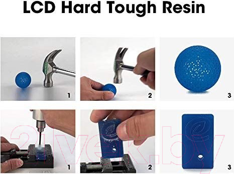 Изображение товара Фотополимерная смола для 3D-принтера eSUN Hard and Tough Resin For LCD / т0033343 (1кг, белый)