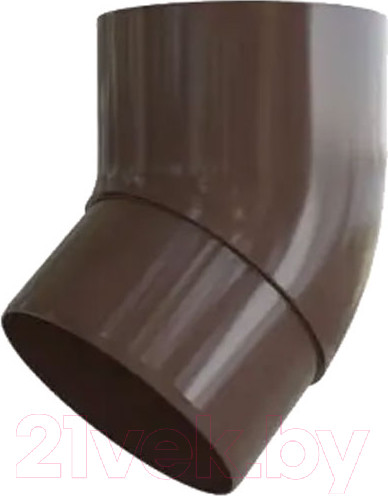 Изображение товара Колено трубы водосточной Альта-профиль ПВХ 45 градусов (коричневый)
