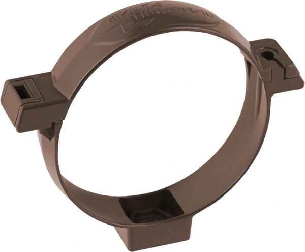 Изображение товара Хомут водосточной трубы Альта-профиль Стандарт ПВХ У (коричневый)