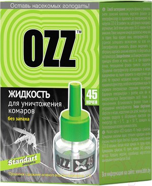 Изображение товара Наполнитель для фумигатора OZZ Standart 45 ночей (30мл)
