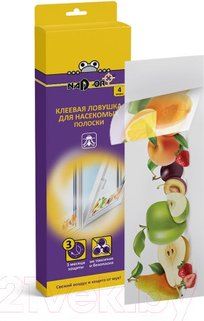 Изображение товара Набор ловушек для насекомых Nadzor Полоска для окна (4шт)