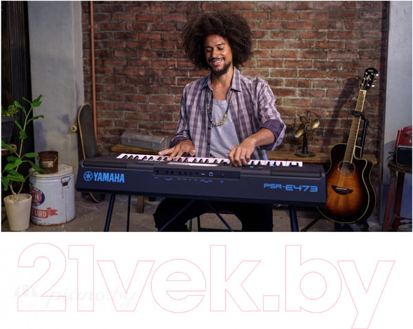 Изображение товара Синтезатор Yamaha PSR-E473 + блок PA-150B