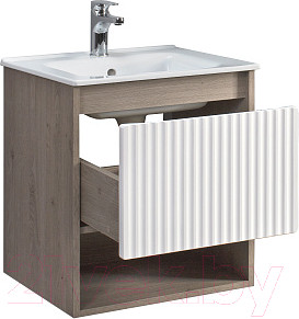 Изображение товара Тумба под умывальник Belux Долли НП 50-01 (177, белый глянец/дуб денвер)