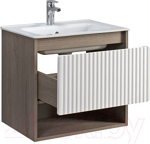 Изображение товара Тумба под умывальник Belux Долли НП 60-01 (177, белый глянец/дуб денвер)