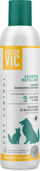 Изображение товара Шампунь для животных Doctor VIC С экстрактами трав для собак и кошек (250мл)