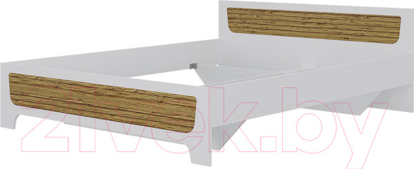 Изображение товара Каркас кровати Горизонт Мебель Милана (белый/сосна гранд)