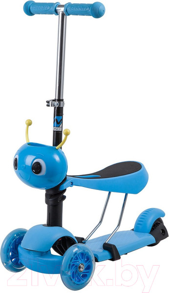 Изображение товара Самокат детский Novatrack Disco-Kids Saddle 120S.DISCOKIDS.BL9 (голубой)