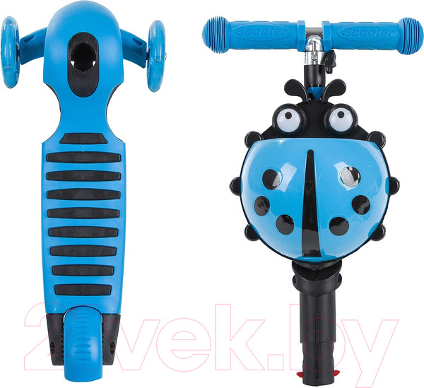 Изображение товара Самокат детский Novatrack Disco-Kids Saddle 120SB.DISCOKIDS.BL9 (голубой)