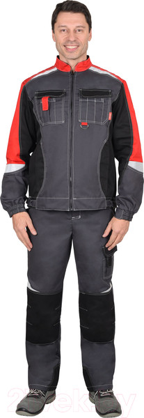 Изображение товара Комплект рабочей одежды Sardoba Tekstil Фаворит-мега с полукомбинезоном (р-р 56-58 / 182-188)