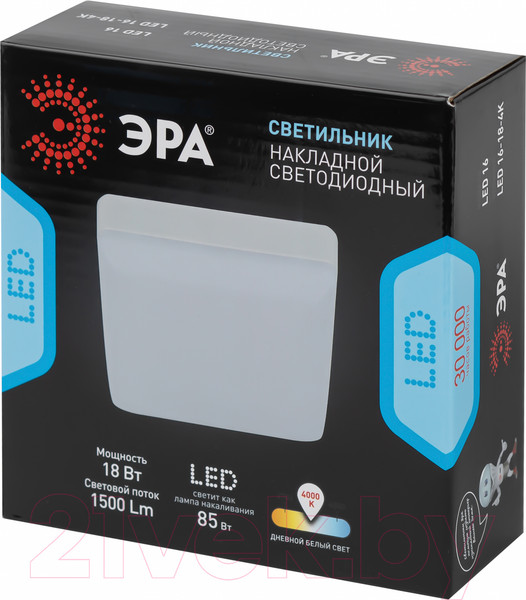 Изображение товара Потолочный светильник ЭРА LED 16-18-4K / Б0054338