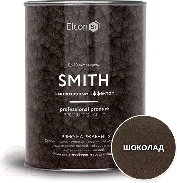Изображение товара Краска Elcon Smith с молотковым эффектом (800г, шоколад)