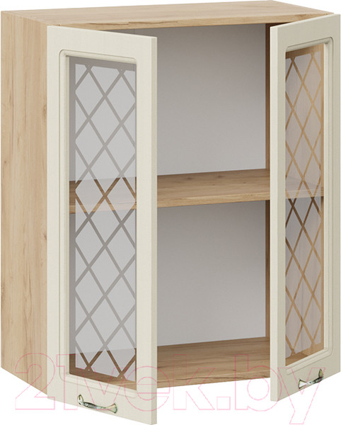 Изображение товара Шкаф навесной для кухни ТриЯ Бьянка 1В6С (дуб крафт золотой/дуб ваниль)