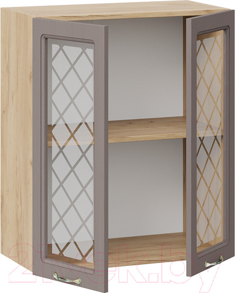 Изображение товара Шкаф навесной для кухни ТриЯ Бьянка 1В6С (дуб крафт золотой/дуб серый)