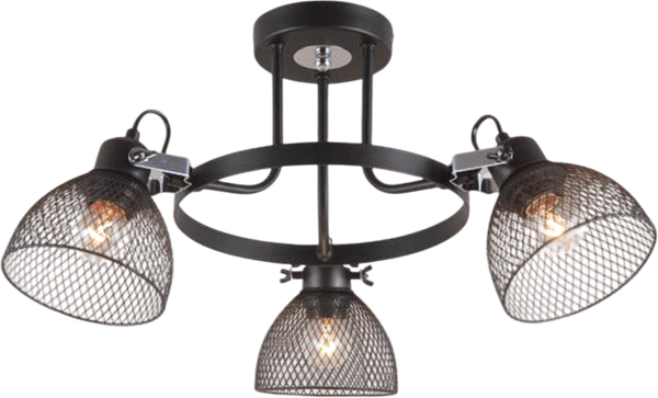 Изображение товара Потолочный светильник Aitin-Pro НПБ 02-3x40-102 / STD15276/3 (черный/хром)