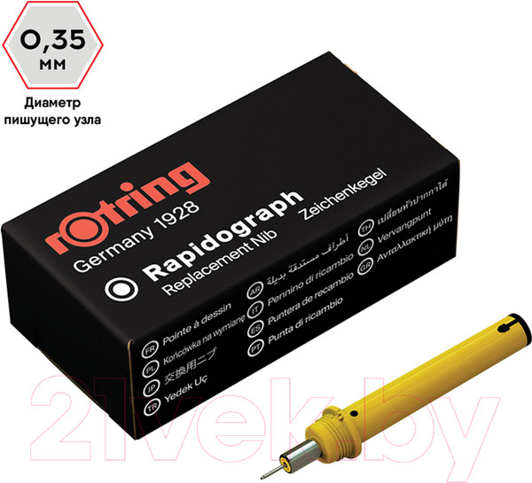Изображение товара Пишущий элемент для рапидографа Rotring S0219430 (0.35мм)