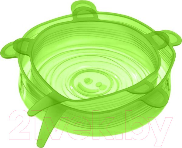 Изображение товара Набор крышек силиконовых Bradex TK 0577 (6шт, зеленый)