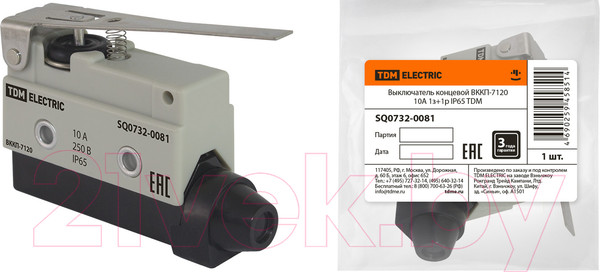 Изображение товара Выключатель концевой TDM SQ0732-0081