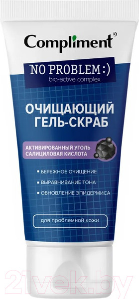 Изображение товара Гель для умывания Compliment No problem Гель-скраб для проблемной кожи (150мл)