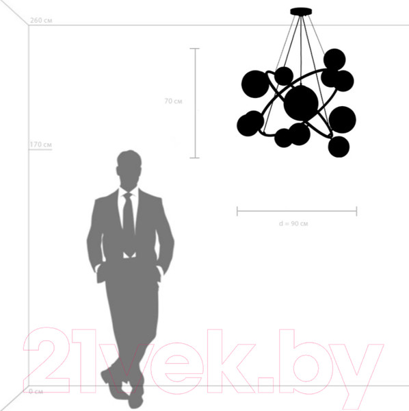 Изображение товара Люстра Lightstar Croco 815410 / MD21055-X12B