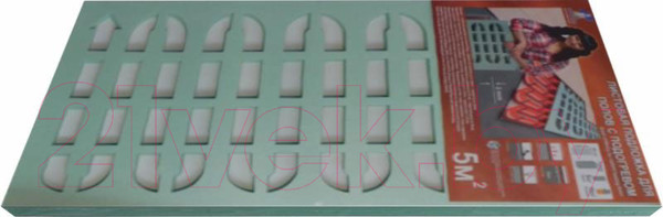 Изображение товара Подложка SOLID Termo Листовая с вырубкой 3мм, 1000x500 (5 м.кв.)