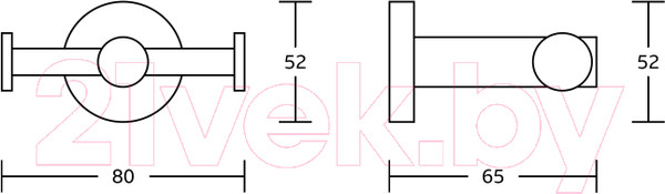 Изображение товара Крючок для ванной Gross Aqua Loft GA50735B