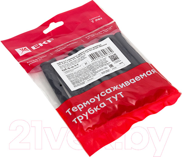 Изображение товара Трубка термоусаживаемая EKF PROxima / TUT-K-N-1-R