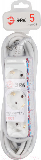 Изображение товара Удлинитель ЭРА U-3e-5m-3x1.5 / Б0044033