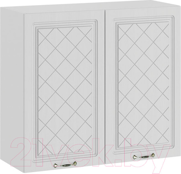 Изображение товара Шкаф навесной для кухни ТриЯ Бьянка 1В8 (белый/дуб белый)