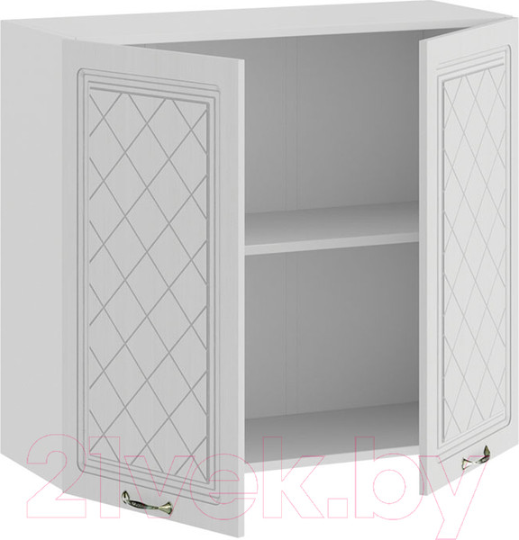 Изображение товара Шкаф навесной для кухни ТриЯ Бьянка 1В8 (белый/дуб белый)