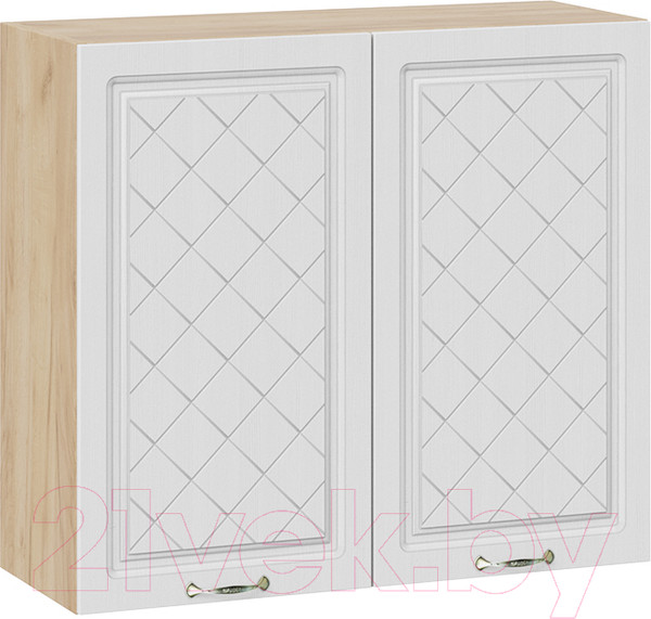 Изображение товара Шкаф навесной для кухни ТриЯ Бьянка 1В8 (дуб крафт золотой/дуб белый)