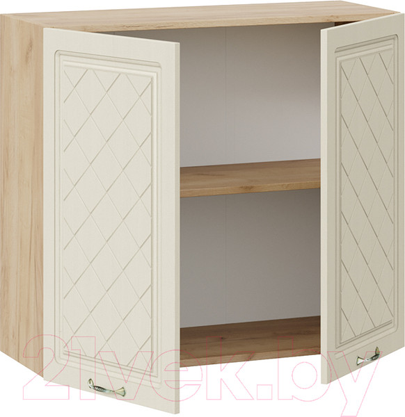 Изображение товара Шкаф навесной для кухни ТриЯ Бьянка 1В8 (дуб крафт золотой/дуб ваниль)