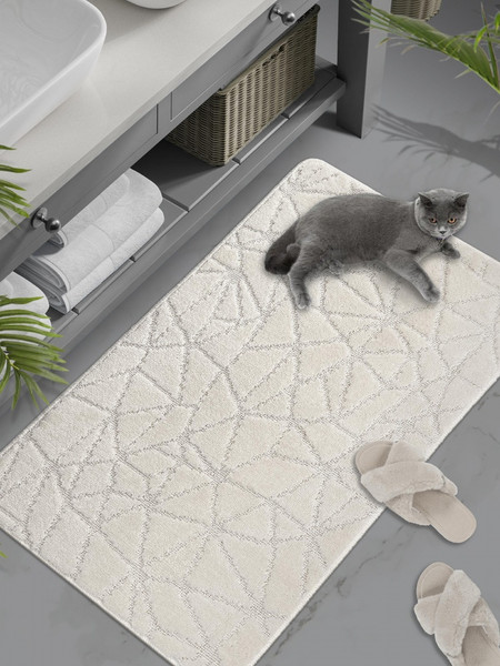 Изображение товара Коврик для ванной Shahintex РР 60x100-001 (кремовый)