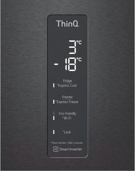 Изображение товара Холодильник с морозильником LG DoorCooling+ GC-B569PBCM