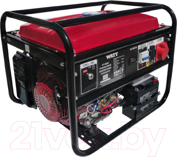 Изображение товара Бензиновый генератор Watt WT-8003 (9.080.025.30)